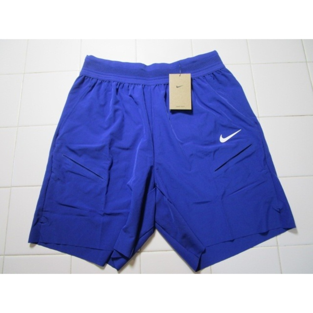 Nike Court Advantage Slam Tennis Shorts Men's Medium Tall Blue FZ6939-539